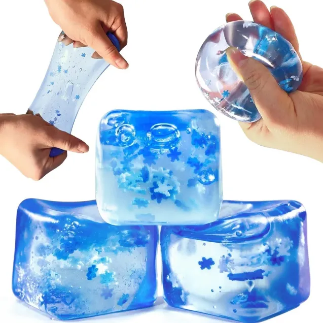 IceCalm Squishy Cube – Anti-Stress Squeeze Toy for Relaxation & Focus