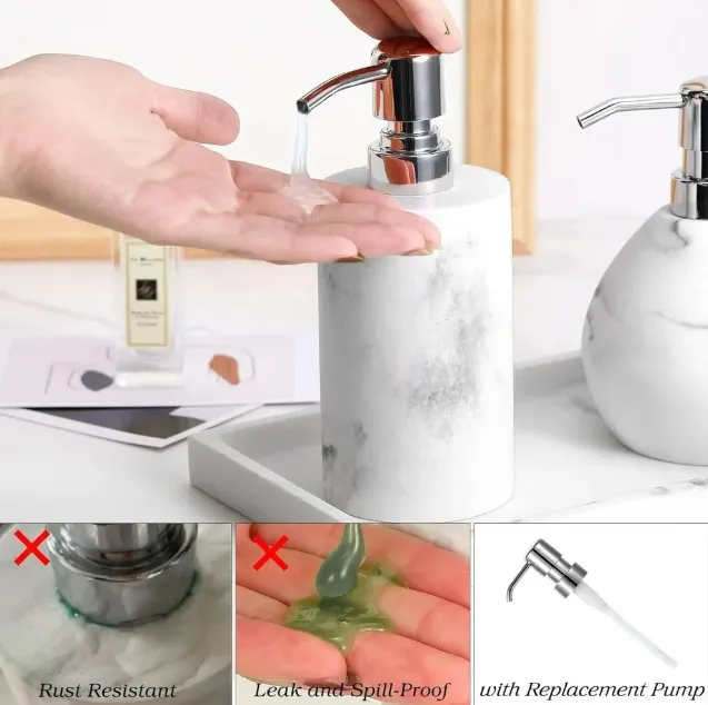 PureMarble Luxe Soap Dispenser – 250ml Designer Bathroom Essential